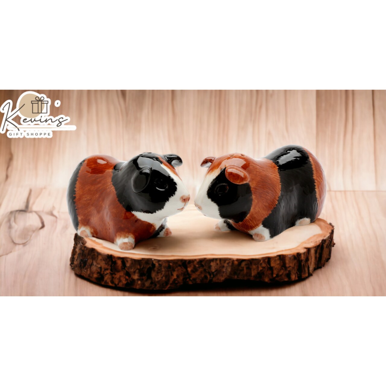 Hand Painted Ceramic Guinea Pig Salt and Pepper Shakers Ornament for Kitchen
